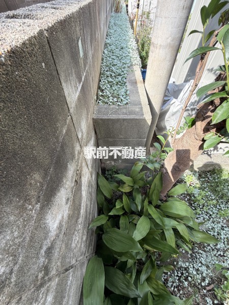 北西側角の写真です。
