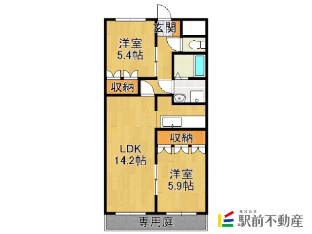フルール 102 福岡県柳川市大和町鷹ノ尾5 西鉄天神大牟田線 西鉄中島近くの賃貸物件情報です 駅前不動産
