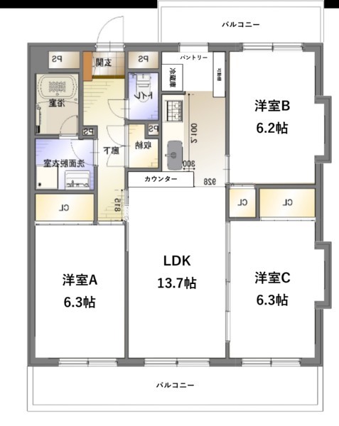 部屋写真